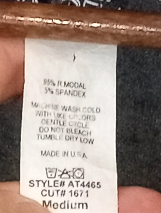 Charcoal Gray Long Sleeve Mini Tunic Dress Black Lace Hem Casual Medium Modal - Picture 4 of 4